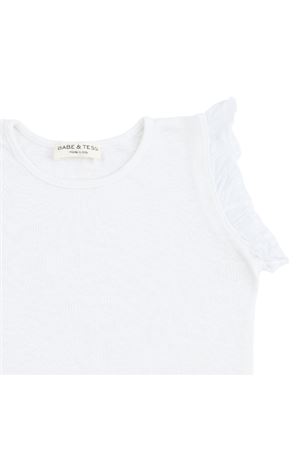 T-shirt in cotone bianco BABE & TESS KIDS | 22418114001